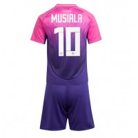 Camiseta Alemania Jamal Musiala #10 Segunda Equipación Replica Eurocopa 2024 para niños mangas cortas (+ Pantalones cortos)